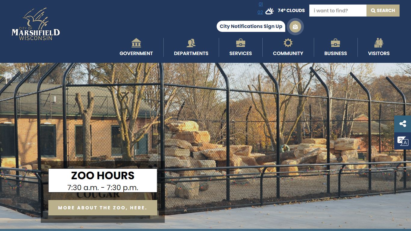 City of Marshfield Home Page